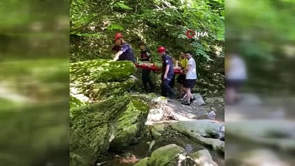 Fotoğraf çekilirken kanyondaki kayalıklardan düştü