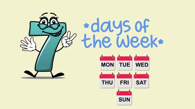 7 Days Of The Week Song! Sing Along Monday to Sunday