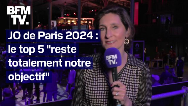 Aux JO de Paris 2024, le top 5 reste totalement notre objectif : l'interview d'Amélie Oudéa Castéra en intégralité