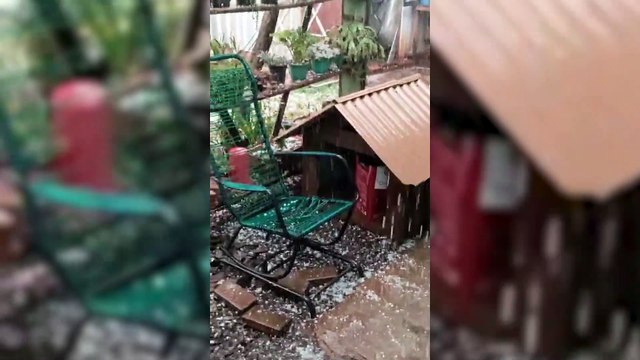 Chuva de pedras surpreende moradores de Corbélia