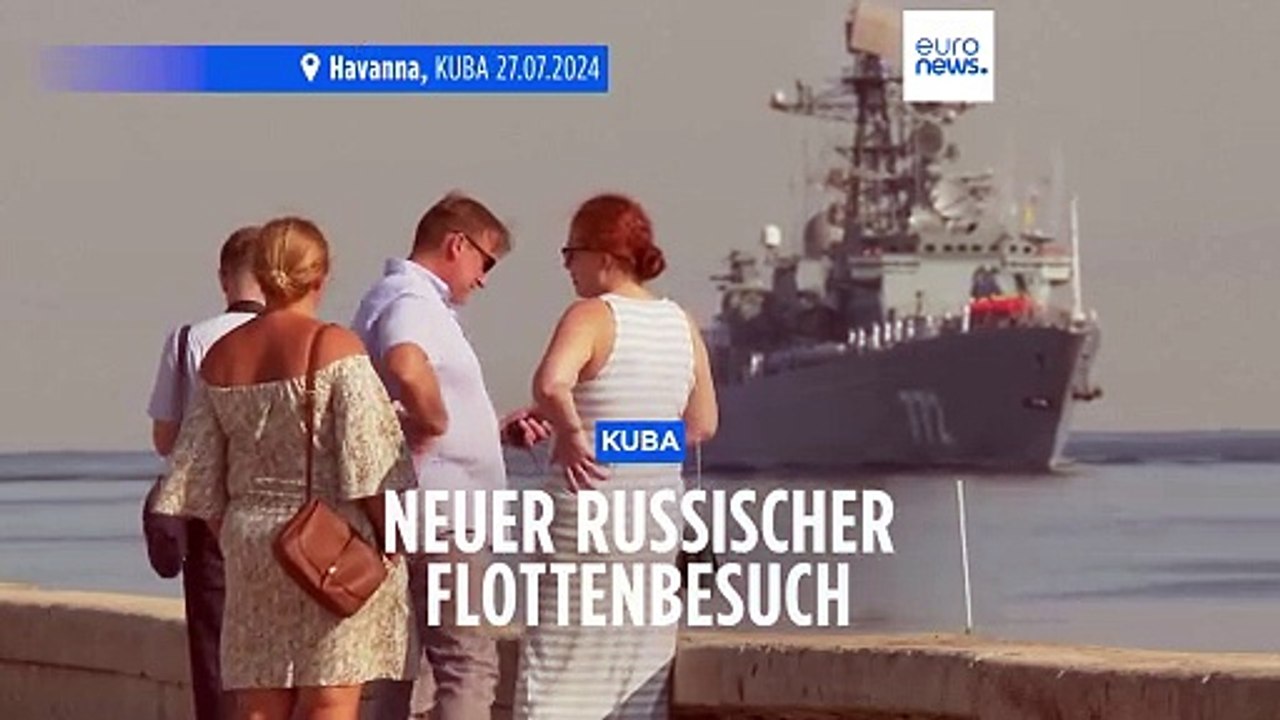 Flottenbesuch: Drei Kriegsschiffe der russischen Ostseeflotte in Kuba