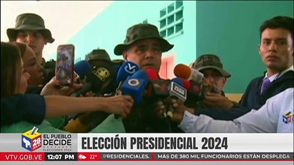 G/J. Vladímir Padrino: Aún no se ha reportado ningún incidente de peso en la jornada electoral