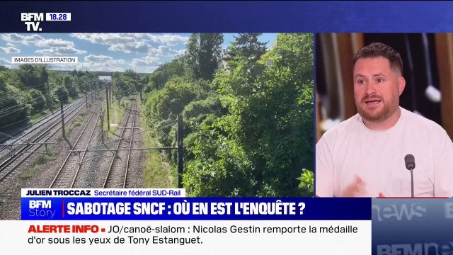 Sabotage sur le réseau SNCF: Ces actes ne sont pas acceptables , réagit Julien Troccaz (secrétaire fédéral Sud-rail)