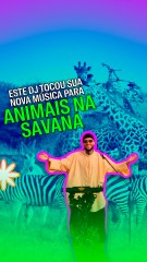 Este DJ tocou sua nova música para animais na savana