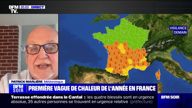 Première vague de chaleur en France jusqu'à mercredi, avec des températures allant jusqu'à 40 degrés