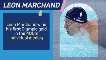 Medal Alert - Leon Marchand wins gold!