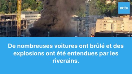 Incendie dévastateur dans une concession-automobile BMW à Lyon