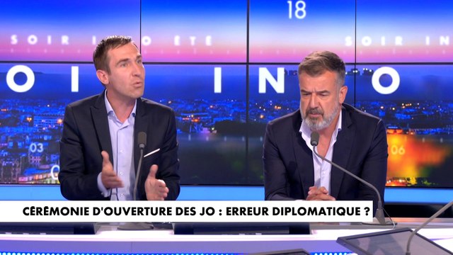 Débat sur l'interprétation de la cérémonie d'ouverture des Jeux olympiques entre Régis Le Sommier et Patrick Bonin