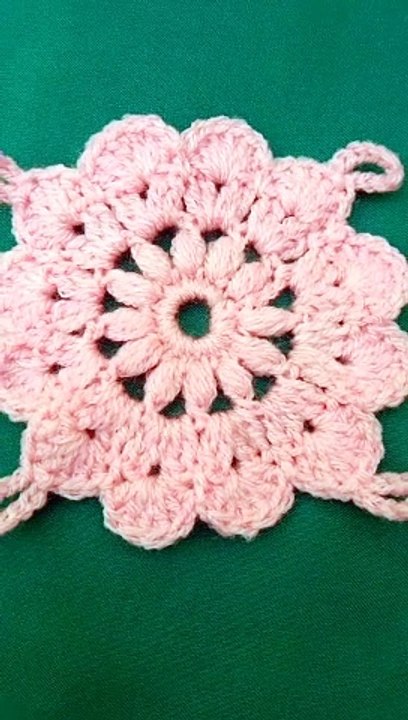 very easy crochet flower #youtubeshorts  #crochetflowertutorial #flowercrochet #crochetflower