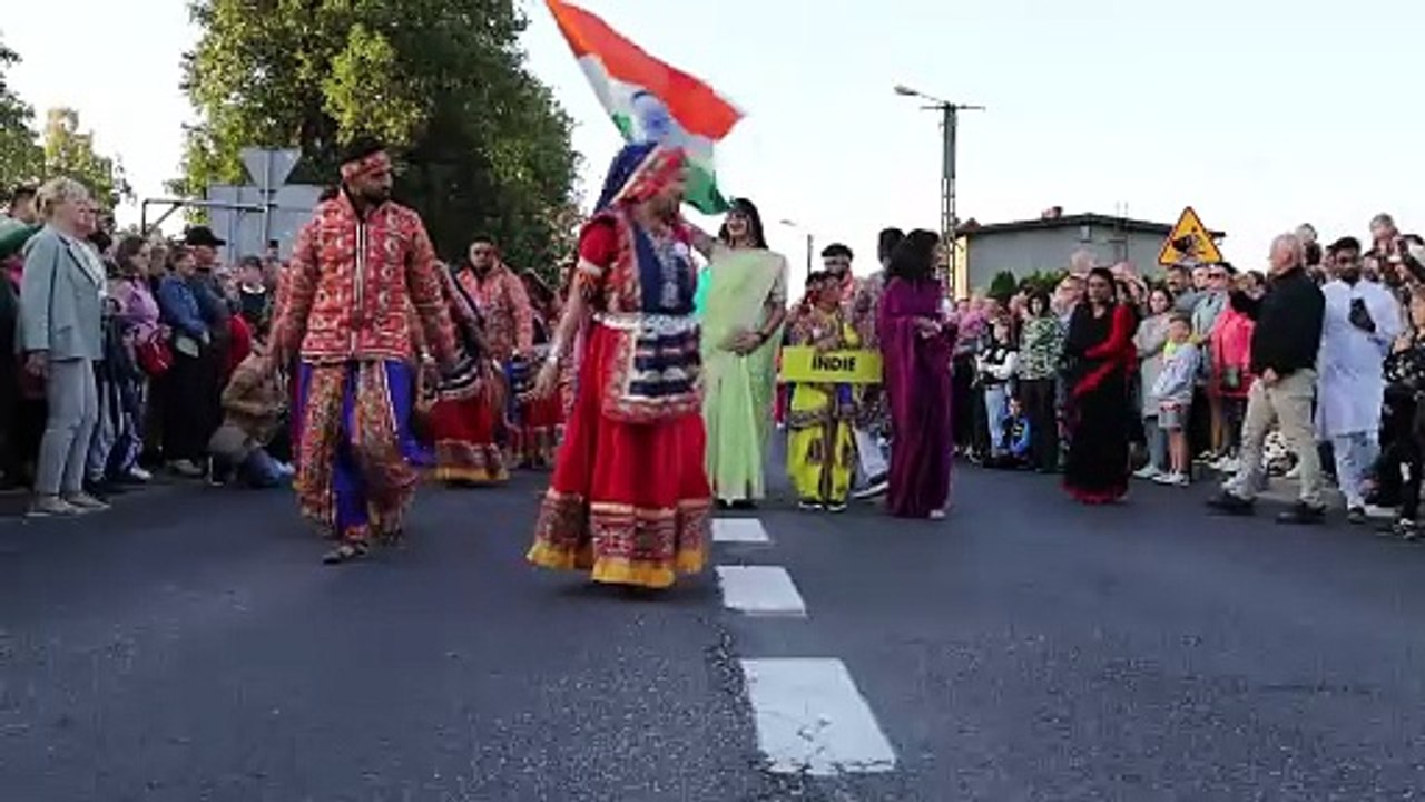Zespół z Indii na Międzynarodowym Festiwalu Folkloru w Brusach