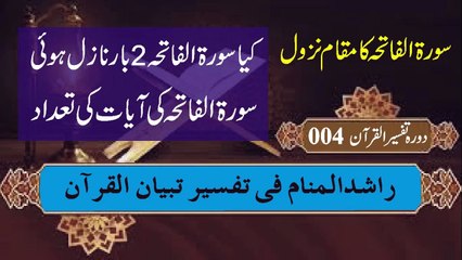 All Fatiha ka muqame Nazool. Dr Mahmood Saeedi