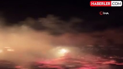 Bingöl'deki örtü yangınında arı kovanları da zarar gördü