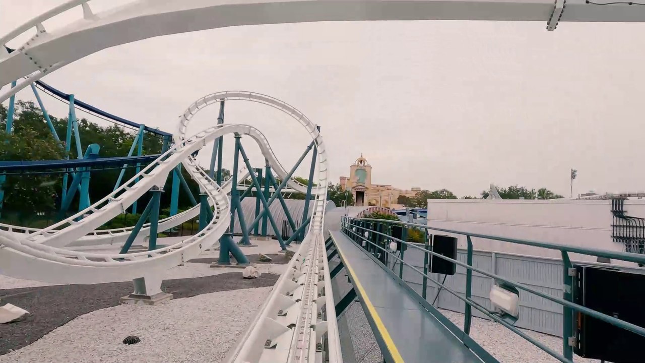 4K Roller Coaster POV! BRAND NEW Penguin Trek at SeaWorld Orlando!