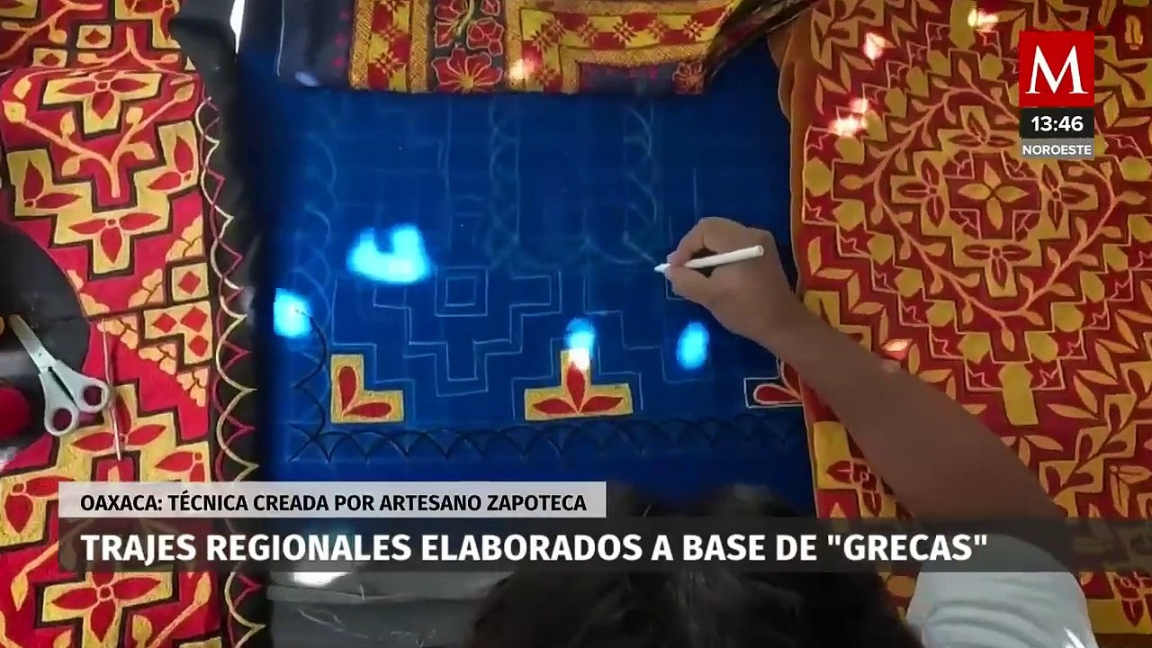 En Oaxaca, los trajes regionales confeccionados con 'grecas' siguen siendo una tradición viva