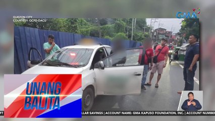 2 lalaking tumangay umano sa sinakyan nilang taxi, arestado | Unang Balita