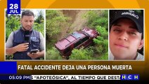 Fatal accidente vial deja una persona muerta en Copán Ruinas