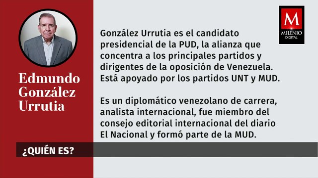 ¿Quién es Edmundo González Urrutia, principal candidato de la oposición en Venezuela?