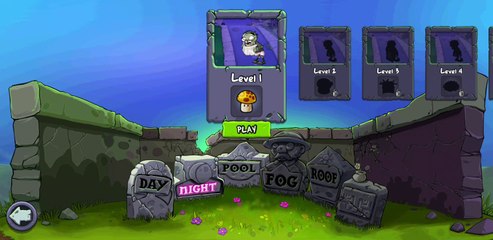 Plants vs. Zombies FREE level 1 night