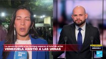 Informe desde Caracas: oposición pide a testigos electorales esperar la entrega de todas las actas