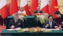 Meloni in Cina, la firma del Piano d'azione per nuova fase partenariato bilaterale tra i due Paesi