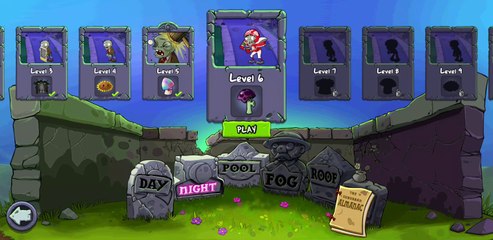 Plants vs. Zombies Free Level 6 night