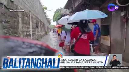 Mga estudyante sa ilang lugar sa Laguna, maagang pinauwi dahil sa masamang panahon | Balitanghali