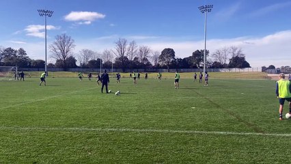 Jets men - possession-attack drill, Newcastle Herald, July 29, 2024