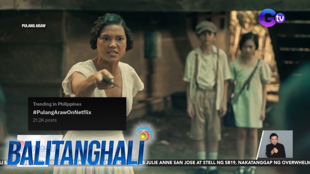 Pulang Araw, trending sa X nitong weekend; Nag-no.1 sa Top 10 TV Shows in the Philippines Today | Balitanghali