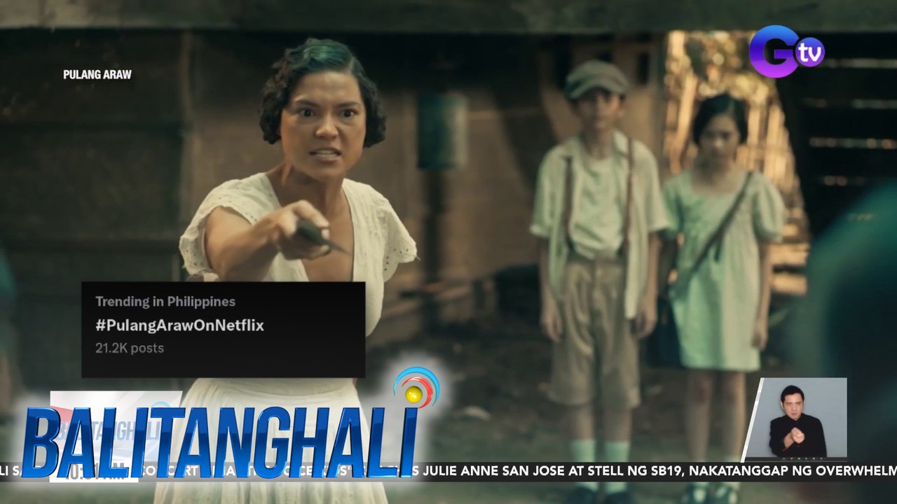"Pulang Araw," trending sa X nitong weekend; Nag-no.1 sa "Top 10 TV Shows in the Philippines Today" | Balitanghali
