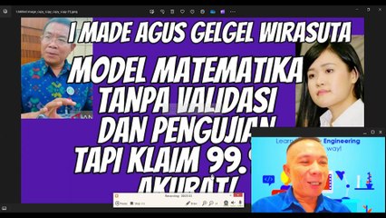 I MADE AGUS GELGEL WIRASUTA: MODEL MATEMATIKA LAJU URAI SIANIDA TANPA VALIDASI DAN PENGUJIAN!