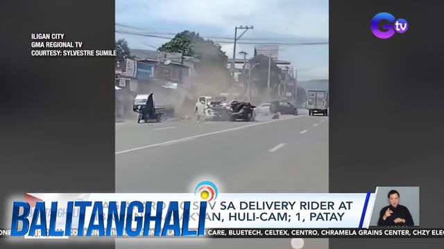 Pag-araro ng SUV sa delivery rider at iba pang sasakyan, huli-cam; 1, patay | Balitanghali
