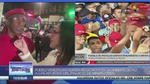 Pueblo chavista se reúne alrededor del Palacio de Miraflores