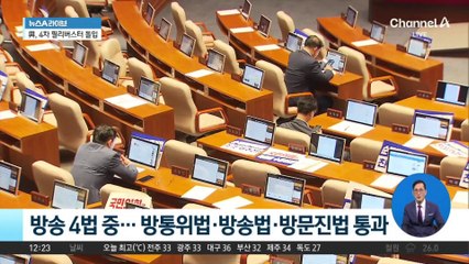 국회는 오늘도 필리버스터 중…여야 극한 대립