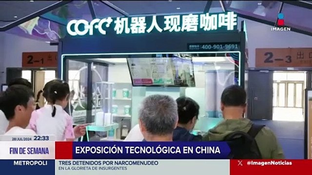 Realizan exposición de robots humanoides en China
