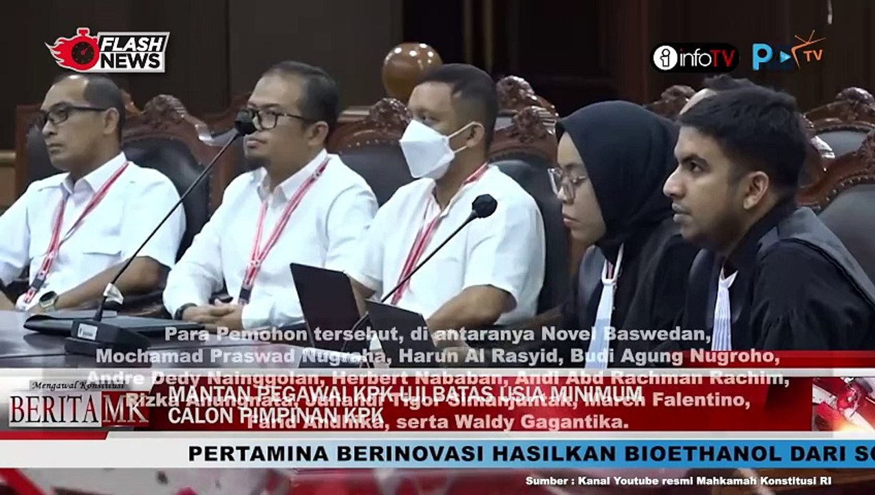 NOVEL BASWEDAN DAN SEJUMLAH EKS PEGAWAI¯I UJI ATURAN SYARAT MINIMAL JADI PIMPINAN KPK