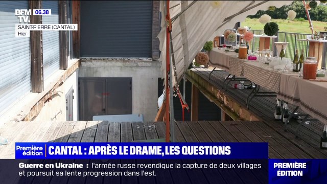 Cantal: ce que l'on sait de l'effondrement d'une terrasse lors d'un mariage qui a fait un mort et des dizaines de blessés