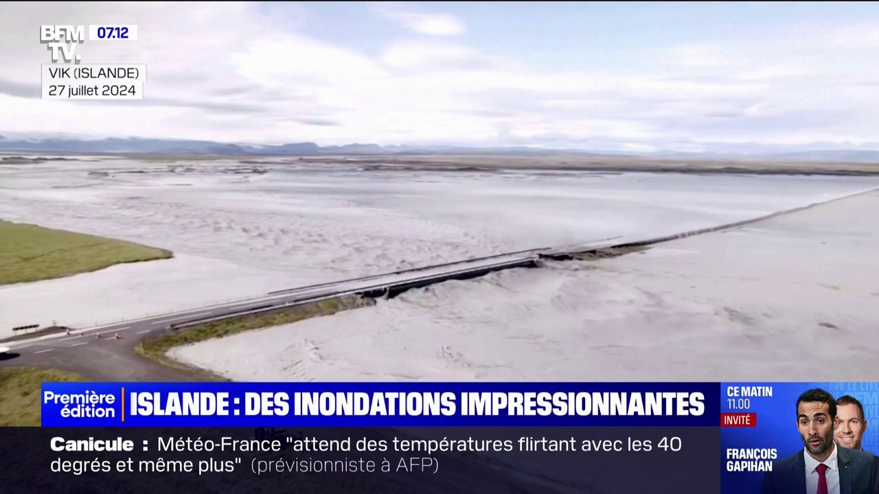 Islande: le réchauffement d'un lac glaciaire provoque d'impressionnantes inondations