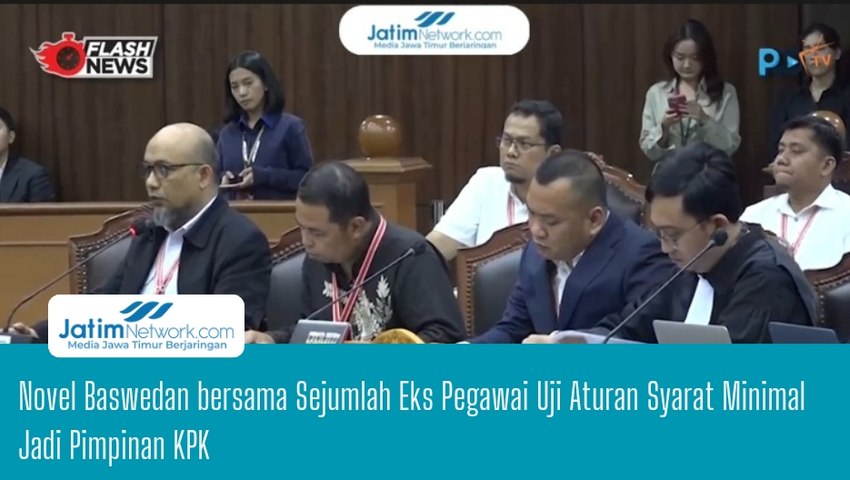 Novel Baswedan bersama Sejumlah Eks Pegawai Uji Aturan Syarat Minimal Jadi Pimpinan KPK