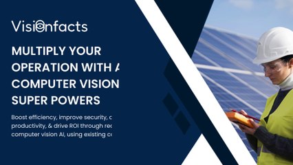 AI surveillance system for solar power plant with CCTV camera
