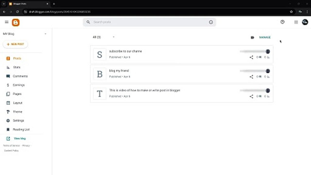 How to Delete Blog Post on Blogger (Blogspot) | Blogger Tutorial