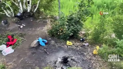 Video Haber | Bitlis'te piknikçilerin sofrasını ayılar bastı