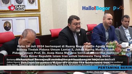 Jaksa Agung Muda Tindak Pidana Umum Terima Audiensi Kedubes Iran Bahas Kapal MT Arman 114