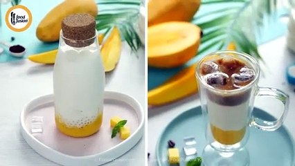 Iced Mango Latte & Mango Korean Milk Recipe