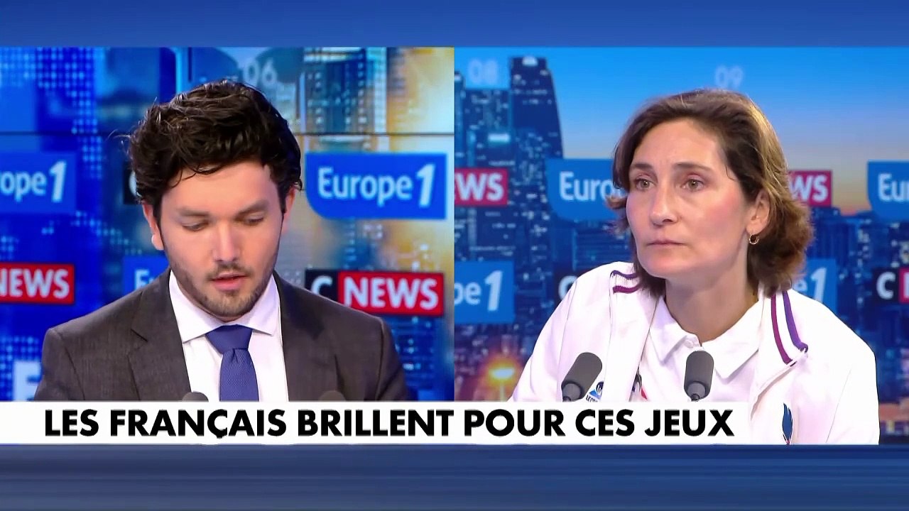 Paris 2024 : «Les Français sont en train de tomber amoureux des Jeux olympiques», estime Amélie Oudéa-Castéra