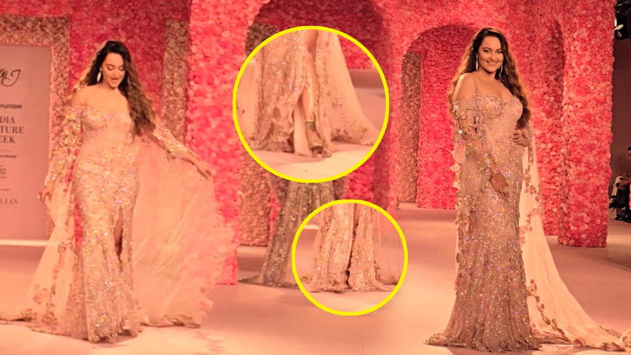 India Couture Week में रैंप वॉक करते नजर आई खबूसूरत Sonakshi Sinha, देखिए वीडियो
