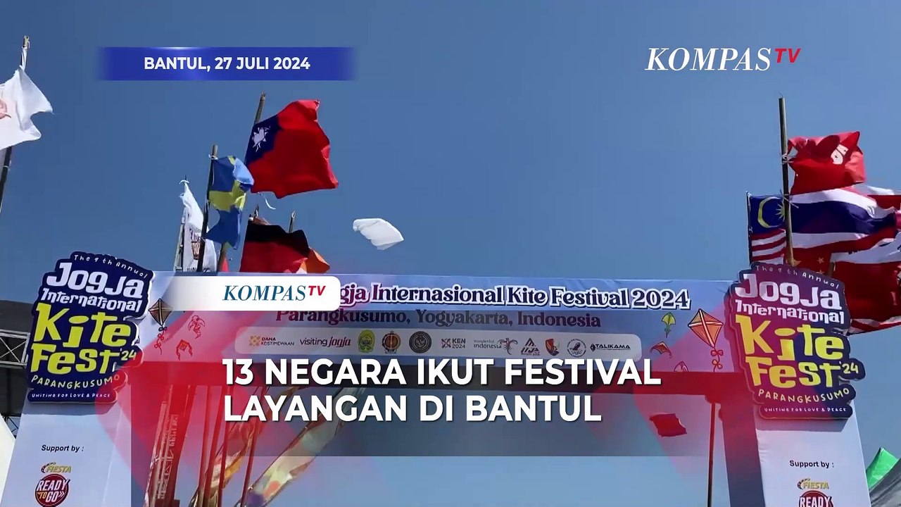 Potret Keseruan Festival Layangan Internasional di Bantul, Diikuti 13 Negara