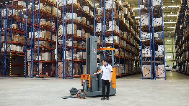 REVIEW ELECTRIC REACH TRUCK 2 TON - SHIGEMITSU WAREHOUSE EQUIPMENT AC - NQ220