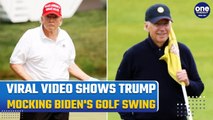 Trump Issues $1 Million Challenge to Joe Biden | Audience Goes Wild as He Mocks Biden’s Golf Swing