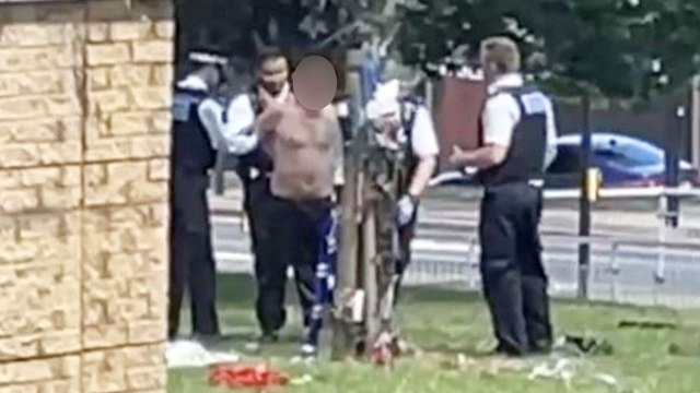 Video shows man being arrested after Lee Rigby memorial was destroyed