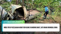 Mobil Pick Up Kecelakaan Akibat Rem Blong di Bandung Barat, Satu Orang Meninggal Dunia